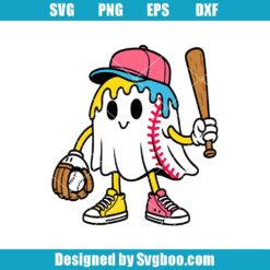 Ice Cream Drip Ghost Svg
