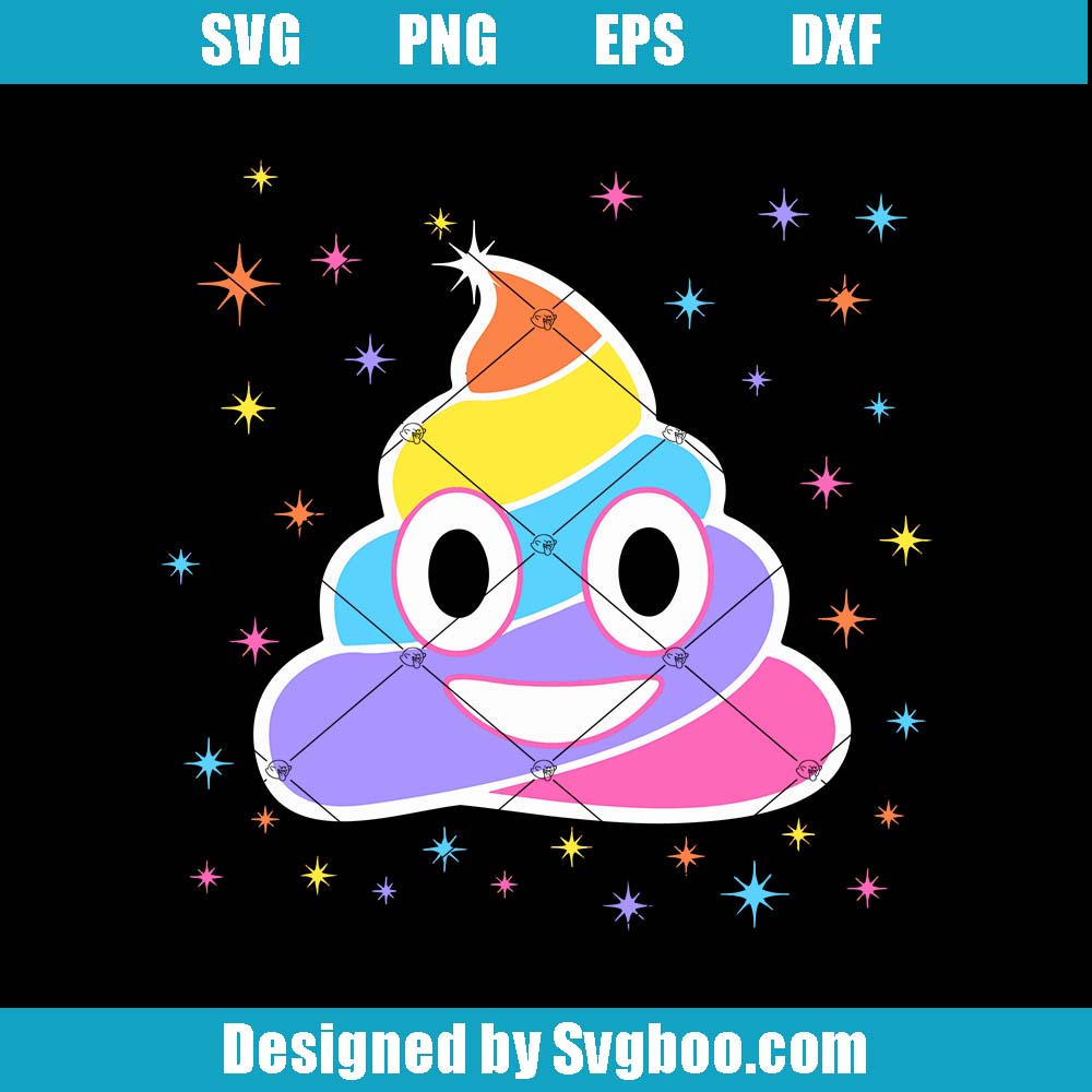 Magic Rainbow Poo Svg, Funny Halloween Svg, Magic Rainbow Svg
