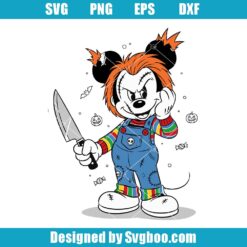 Mickey Halloween Chucky Svg