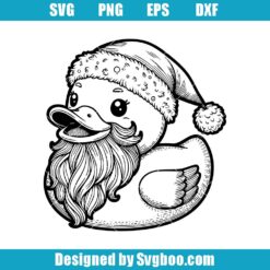 Santa Rubber Ducky Svg