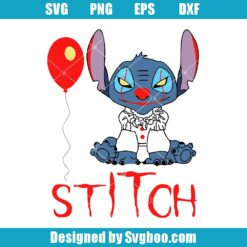 Stitch Cosplay Pennywise Svg