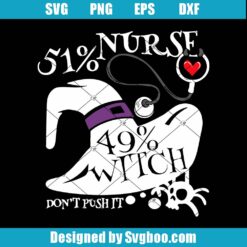 51 Nurse 49 Witch Svg