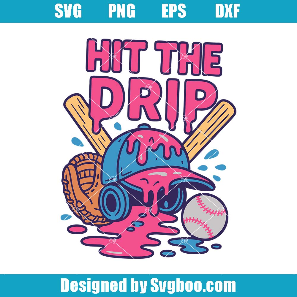Baseball Drip Svg, Baseball Mom Svg, Baseball Game Day Svg