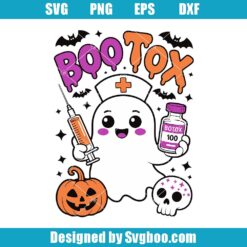 Funny Halloween Ghost Nurse Svg