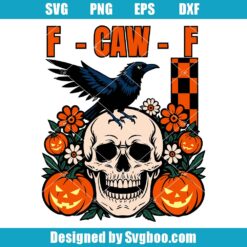 Gothic Raven Skull Svg