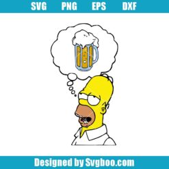 Homer Beer Svg