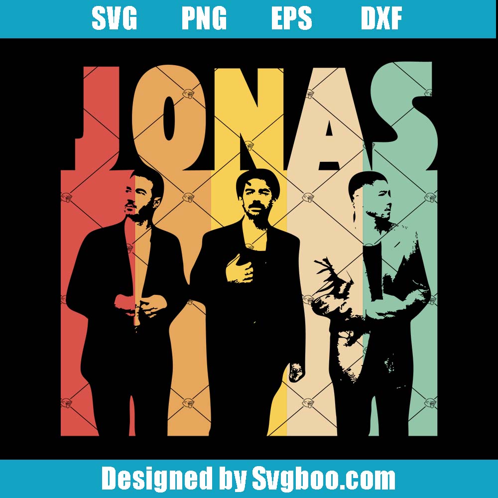 Jonas Brothers Tour Art Work Svg, Movies Characers Svg, Jonas Svg