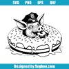 Pig With Donut Svg