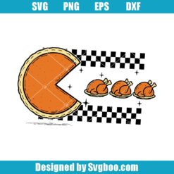 Thanksgiving Pumpkin Pie Chasing Svg