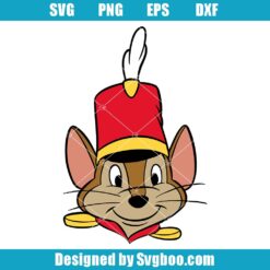 Timothy Q. Mouse Big Face Svg