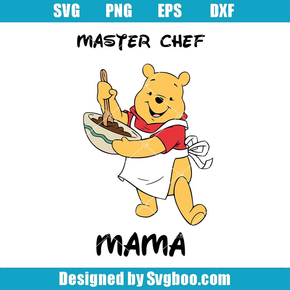 Winnie The Poah Mouse Apron Svg, Disney Baking Apron Svg