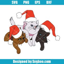 Adorable Christmas Kittens Svg