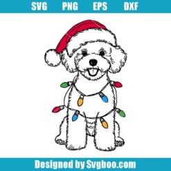Bichon Frise Christmas Svg