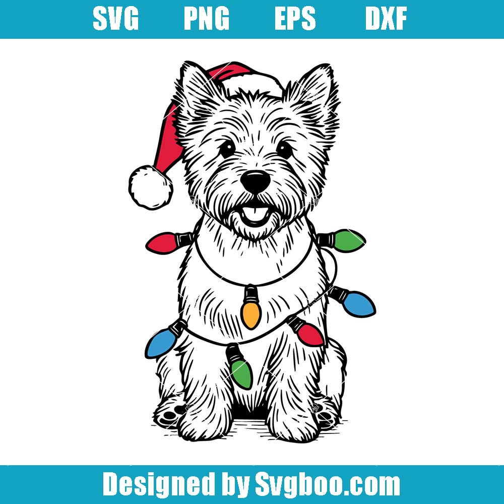 Cairn Terrier Christmas Svg, Cairn Terrier Mom Svg, Dog Lover Gift Cairn Terrier Christmas Svg