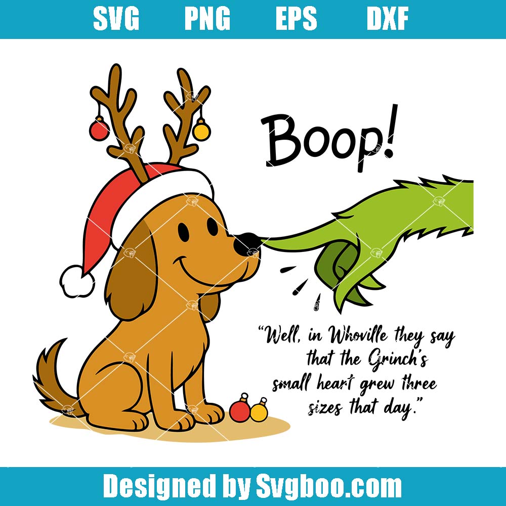 Christmas Boop Svg, Christmas Characters Svg, Retro Christmas Svg