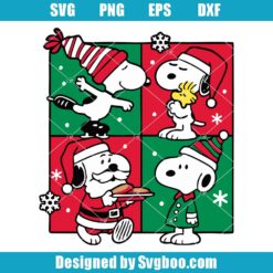 Christmas Snoopy & Woodstock Svg