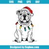English Bulldog Christmas Svg
