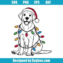 Festive Labrador Xmas Svg