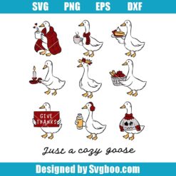 Just A Cozy Goose Svg