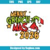 Merry Grinchmas 2026 Svg