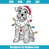Miniature Schnauzer Christmas Svg