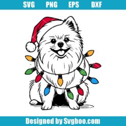 Pomeranian Christmas Svg