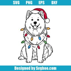 Samoyed Christmas Svg