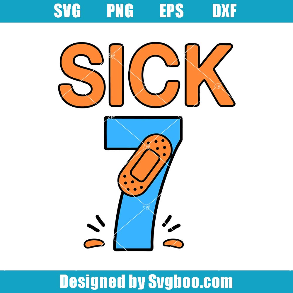 Sick Seven Svg, Six Seven Fun Wordplay Svg, Gen Alpha Svg