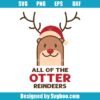 All Of The Otter Reindeers Christmas Svg