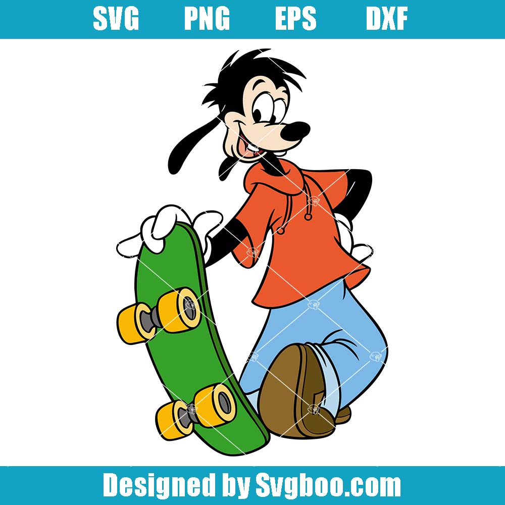 Disney A Goofy Movie Maxie Svg, Cute Goof Max Surfing Svg
