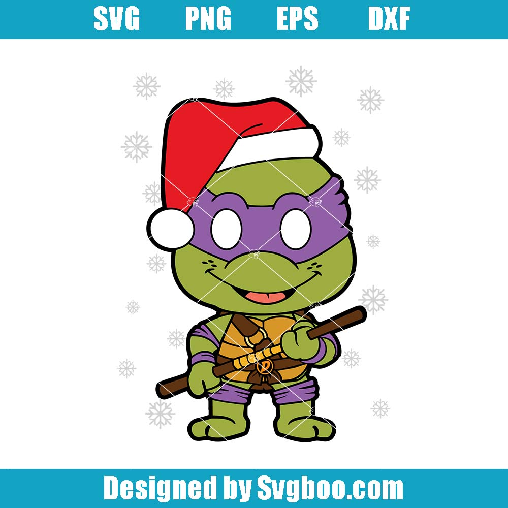Donatello Christmas Svg, Teenage Mutant Ninja Svg, Turtles Xmas Svg