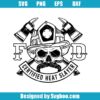 Firefighter Skull & Axes Logo Svg