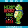 Frog Merry Resistmas 2025 Svg