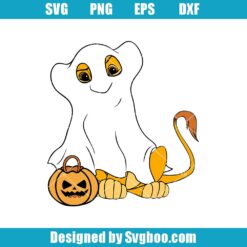 Funny Simba Ghost Svg