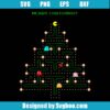 Pac-Man Merry Christmas Tree Svg