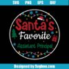 Santa's Favorite Assistant Principal Svg