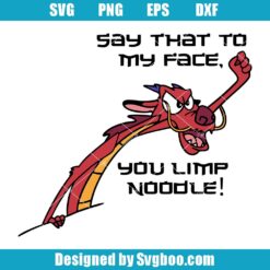 Say That To My Face Svg