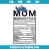 Stitch Disney Mom Nutrition Facts Svg