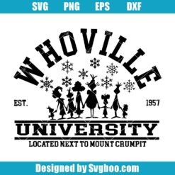 Whoville University Est 1957 Svg