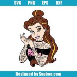 Disney Rocker Princess Belle Svg