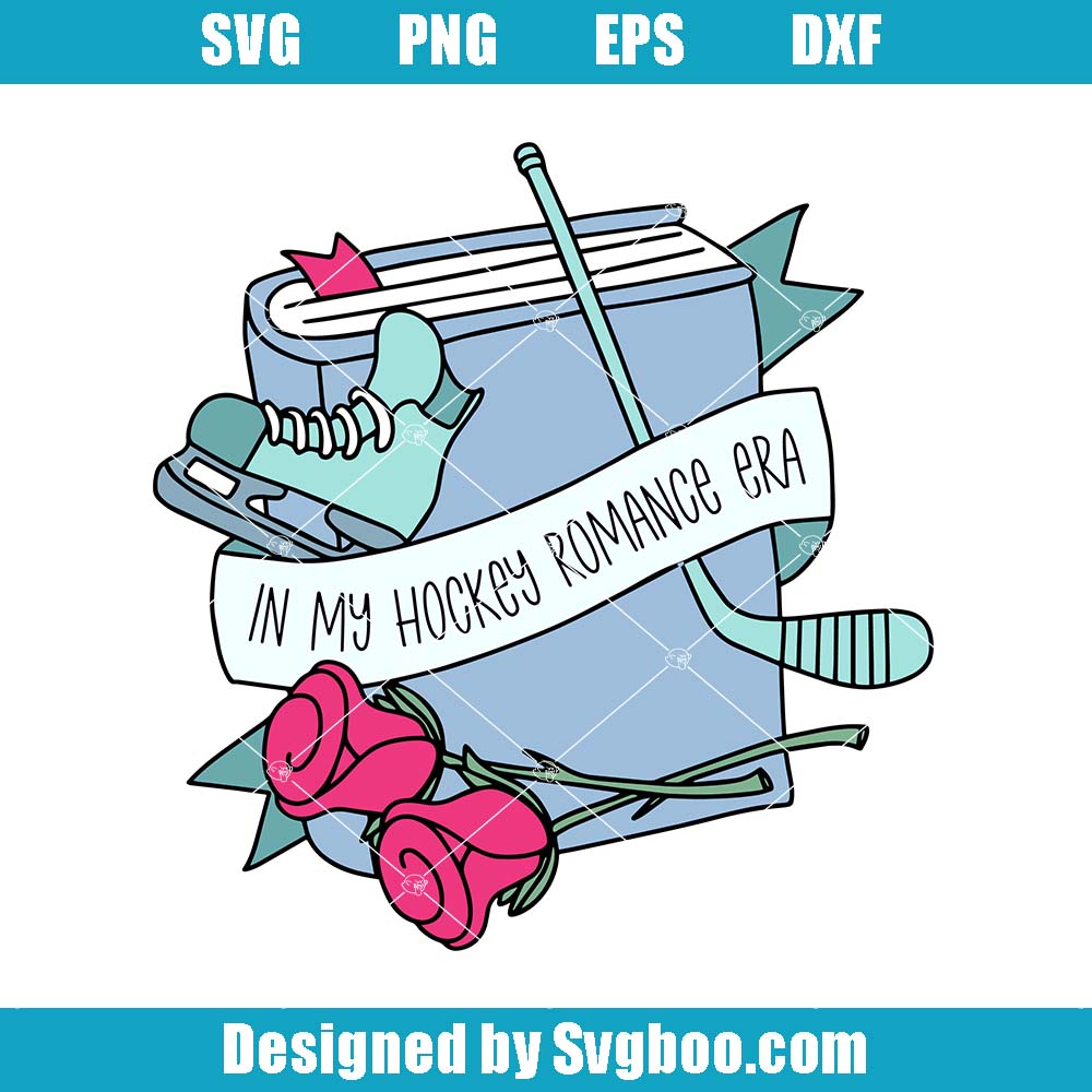 In My Hockey Romance Era Svg, Cute Bookish Artsy Svg, Bookish Svg