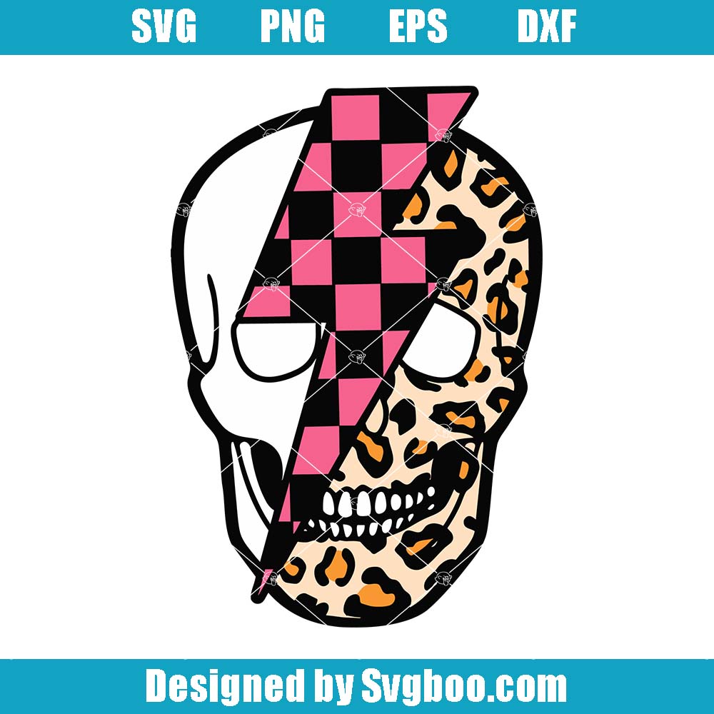 Leopard Skeleton Svg, Popular Skeleton Svg, Distressed Checker Svg