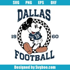 Mickey Denver Football Svg