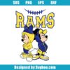 Mickey Rams Football Couple Svg