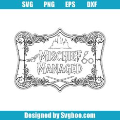 Mischief Managed Svg
