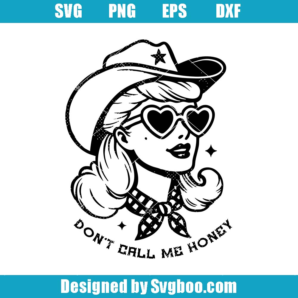 Retro Cowgirl Svg, Heart Sunglasses Cowgirl Svg, Funny Cowgirl Svg