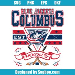 Retro Columbus Ice Hockey Svg