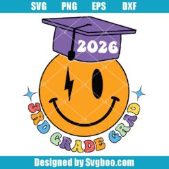 3rd Grade Graduate 2026 Svg