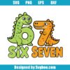 67 Six Seven Dinosaur T-Rex Svg