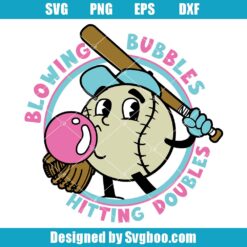 Blowing Bubbles Hitting Doubles Svg